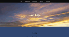 Desktop Screenshot of now-yoga.com