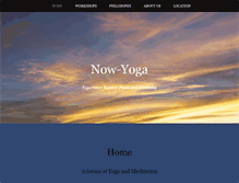 Tablet Screenshot of now-yoga.com